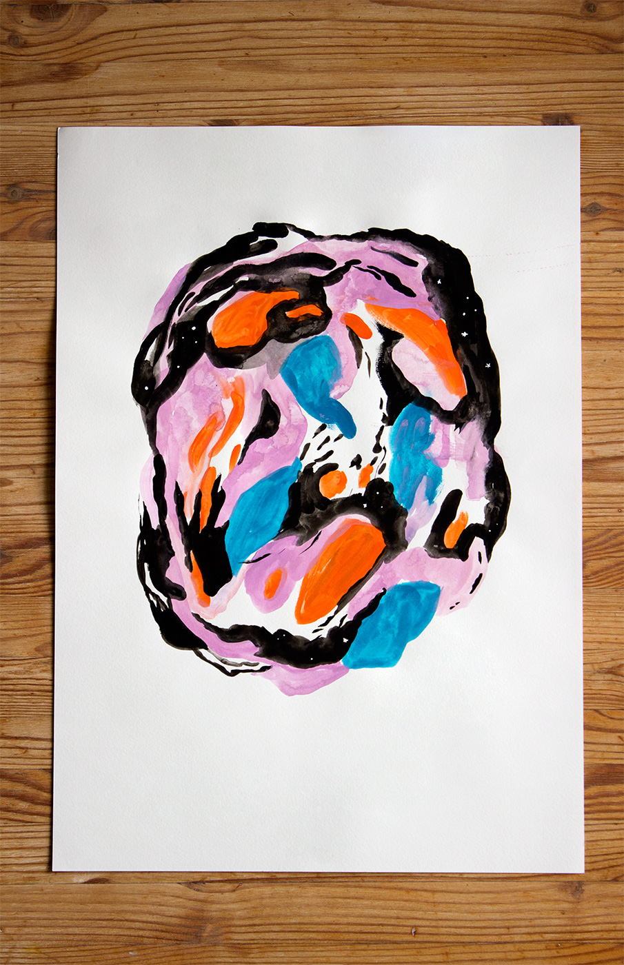 drawings, gouache-painting, watercolor-paintings, abstract, colorful, botany, movement, patterns, black, blue, orange, violet, paper, watercolor, abstract-forms, danish, decorative, design, interior, interior-design, nordic, scandinavien, vivid, Buy original high quality art. Paintings, drawings, limited edition prints & posters by talented artists.