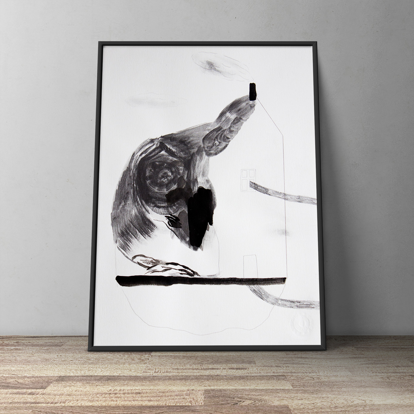 strong and expressive illustrations, talented young artist, online art gallery