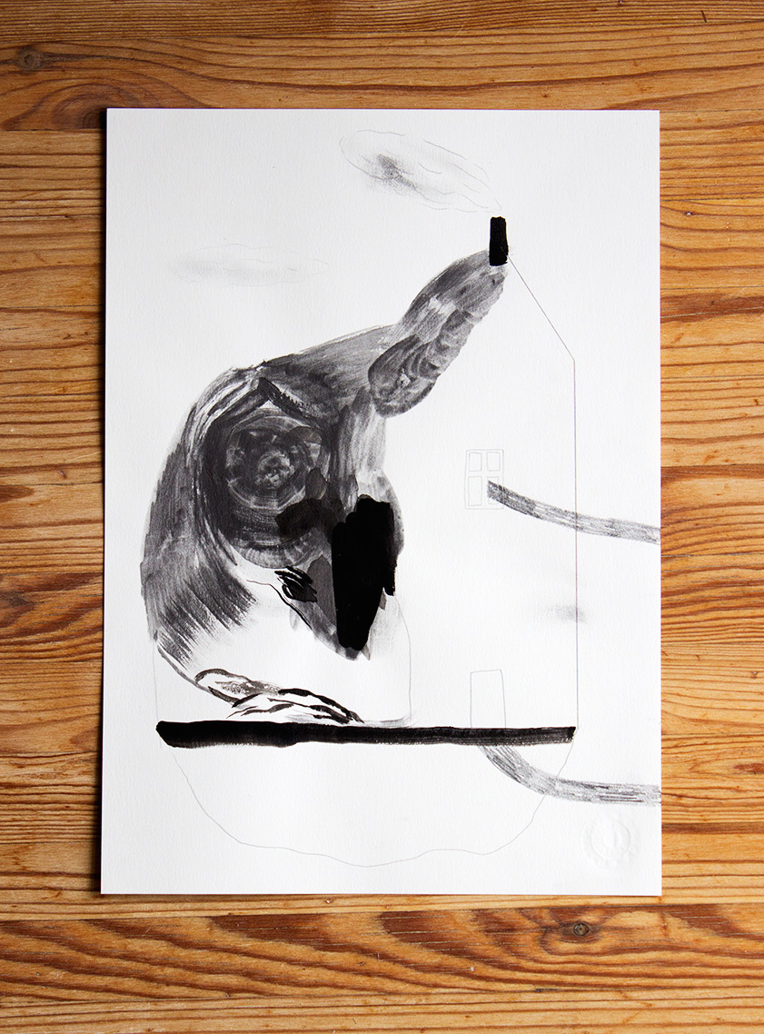 strong and expressive illustrations, talented young artist, online art gallery