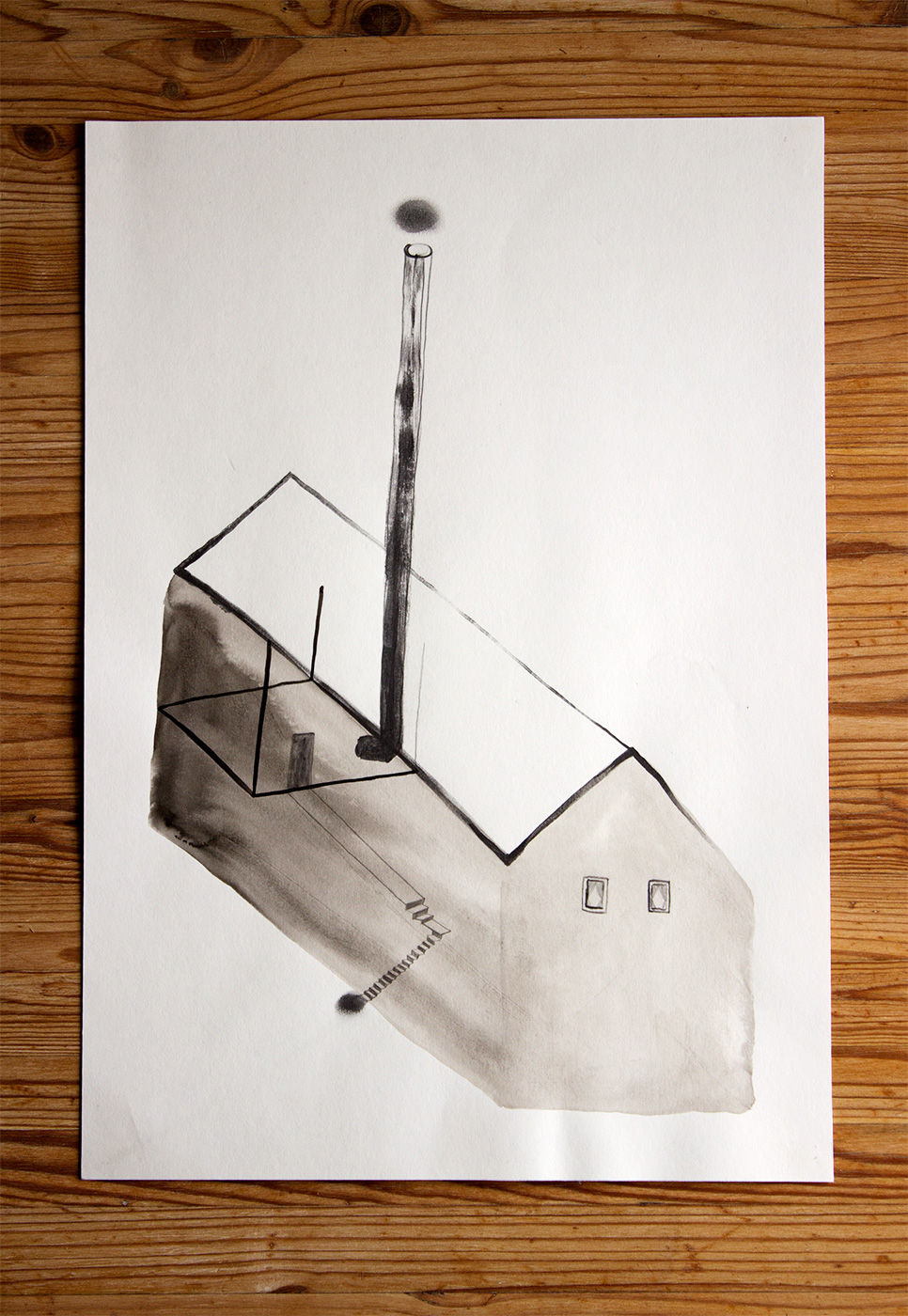 drawings, gouache, watercolors, geometric, monochrome, architecture, black, brown, grey, white, artliner, ink, paper, watercolor, architectural, beautiful, black-and-white, buildings, design, interior, interior-design, pretty, Buy original high quality art. Paintings, drawings, limited edition prints & posters by talented artists.