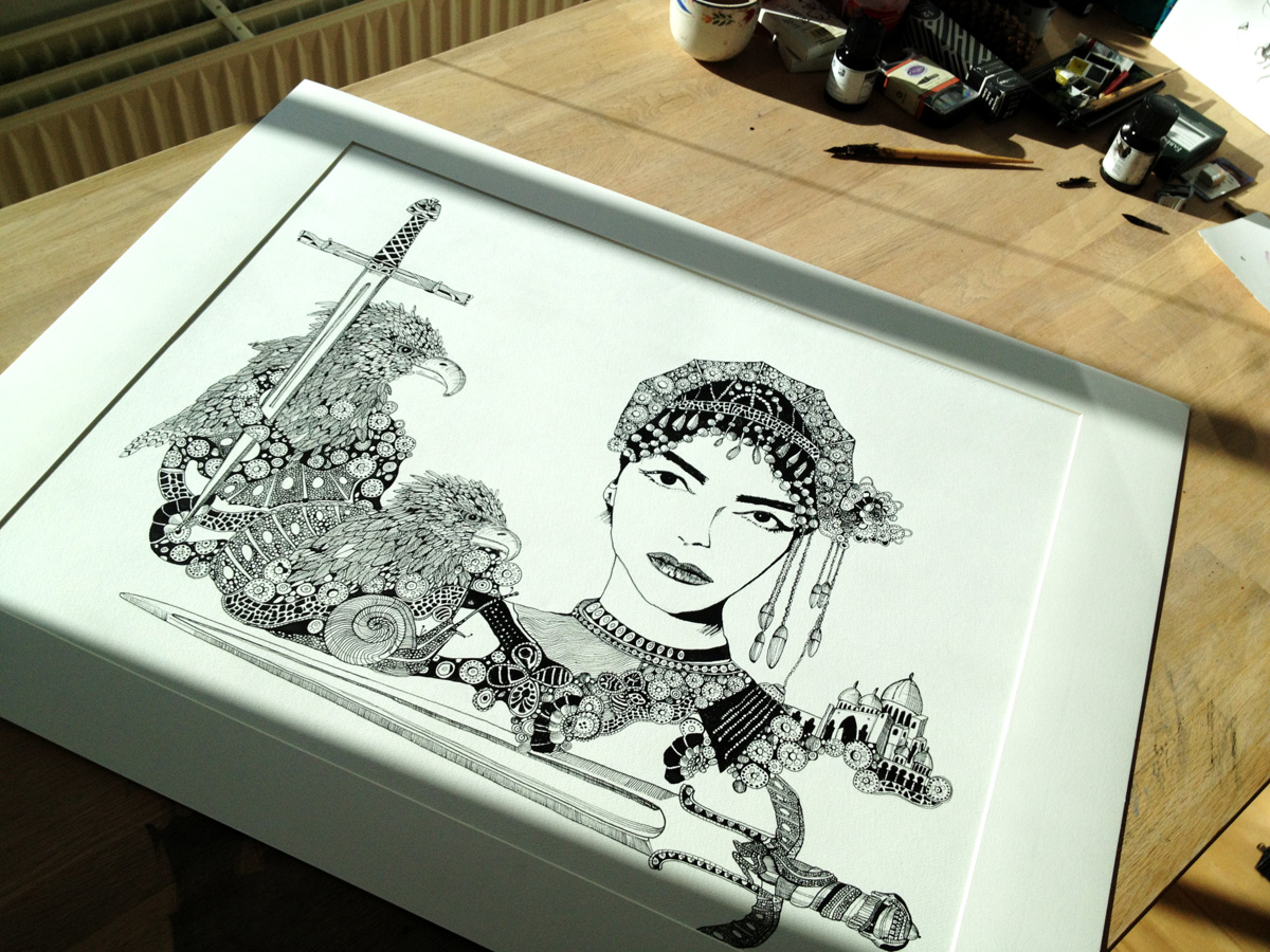 illustration. Expressive modern art. animals. talented artists, online art gallery.