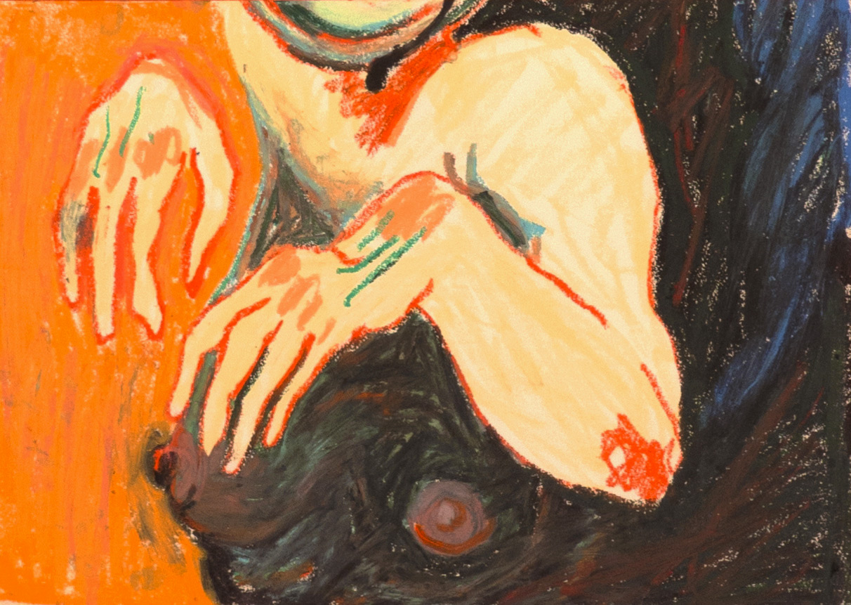 drawings, colorful, expressive, illustrative, portraiture, bodies, moods, beige, blue, brown, yellow, paper, oil, fantasy, female, nightlife, vibrant, Buy original high quality art. Paintings, drawings, limited edition prints & posters by talented artists.