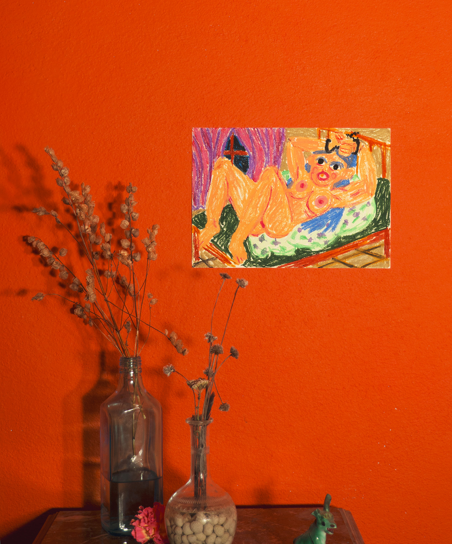 drawings, colorful, figurative, illustrative, bodies, humor, moods, religion, sexuality, beige, green, purple, paper, oil, amusing, contemporary-art, danish, erotic, female, feminist, interior, interior-design, modern, modern-art, nordic, nude, scandinavien, weird, Buy original high quality art. Paintings, drawings, limited edition prints & posters by talented artists.