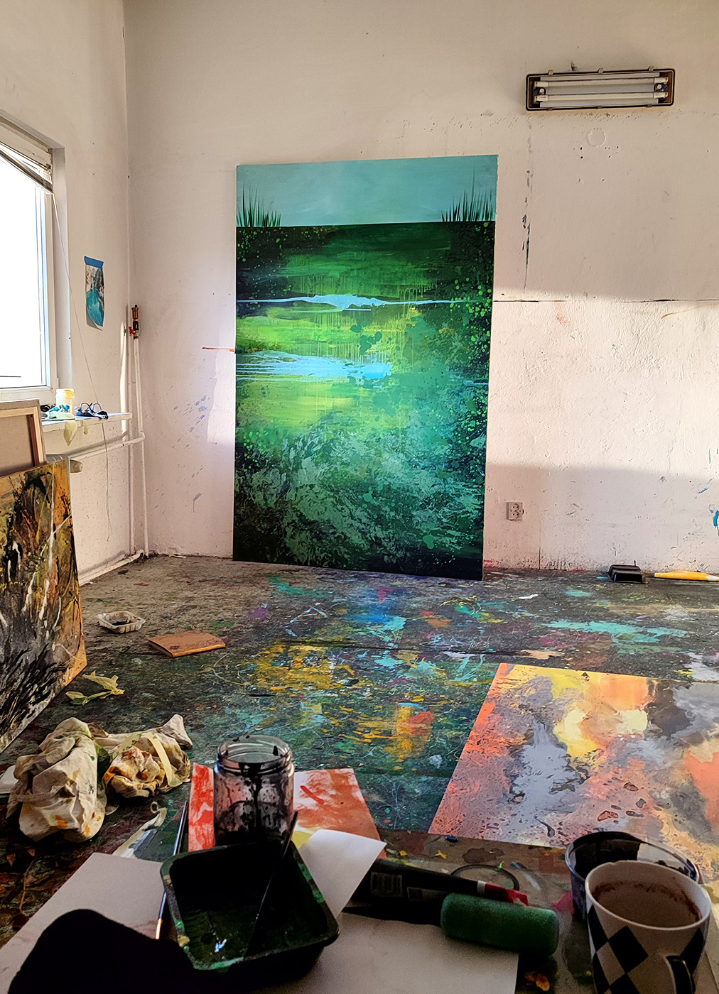 paintings, abstract, aesthetic, colorful, landscape, botany, nature, oceans, sky, green, cotton-canvas, oil, abstract-forms, atmosphere, boats, contemporary-art, decorative, design, interior, interior-design, modern, modern-art, scenery, Buy original high quality art. Paintings, drawings, limited edition prints & posters by talented artists.