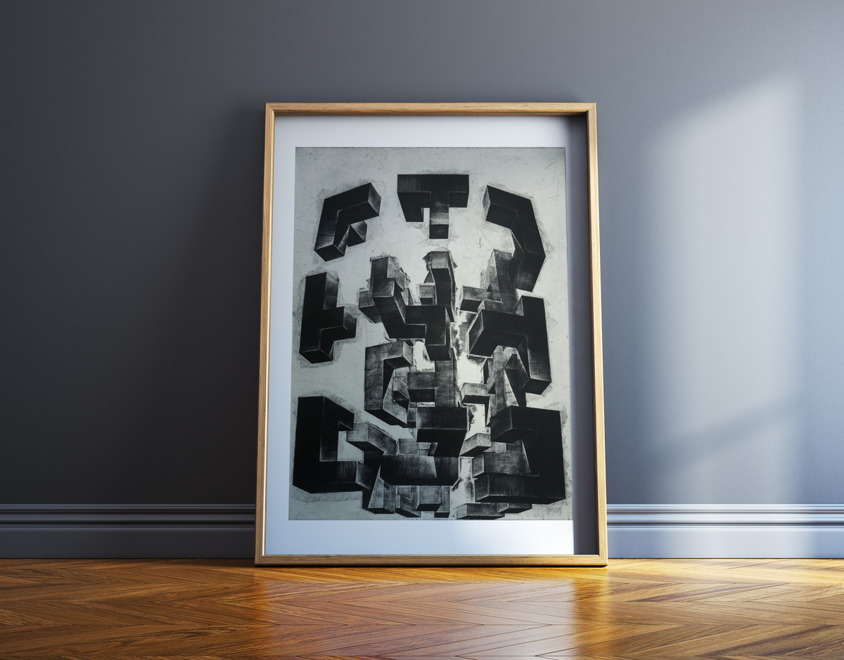 art-prints, engravings, abstract, aesthetic, monochrome, architecture, movement, patterns, black, grey, white, ink, paper, abstract-forms, autumn, decorative, design, interior, interior-design, nordic, scandinavien, Buy original high quality art. Paintings, drawings, limited edition prints & posters by talented artists.