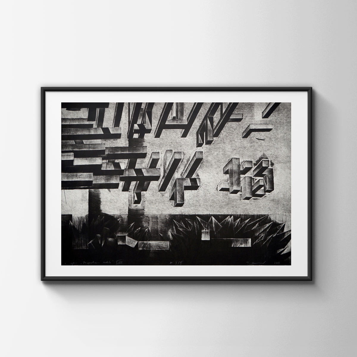art-prints, engravings, abstract, aesthetic, monochrome, architecture, movement, patterns, black, white, ink, paper, abstract-forms, architectural, danish, decorative, interior, interior-design, nordic, scandinavien, Buy original high quality art. Paintings, drawings, limited edition prints & posters by talented artists.