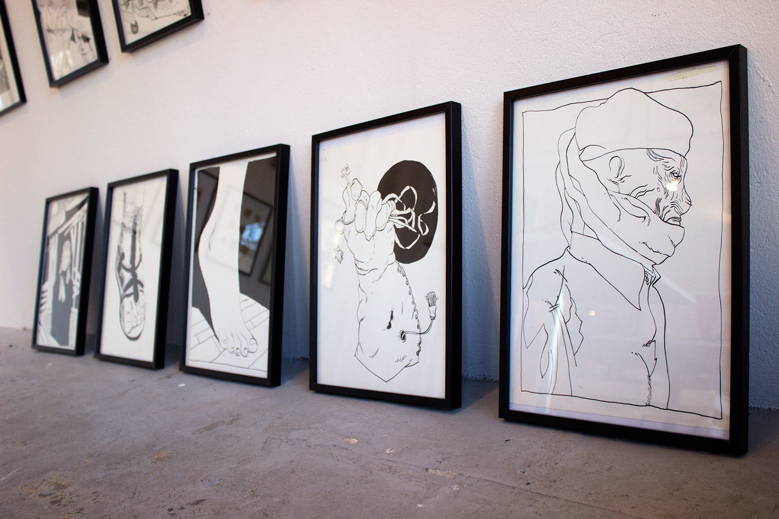 Untitled VIII | Drawings | Halfdan Pisket | Beauton Art Gallery drawings, figurative, graphical, illustrative, monochrome, cartoons, textiles, black, white, paper, marker, time, Buy original high quality art. Paintings, drawings, limited edition prints & posters by talented artists.