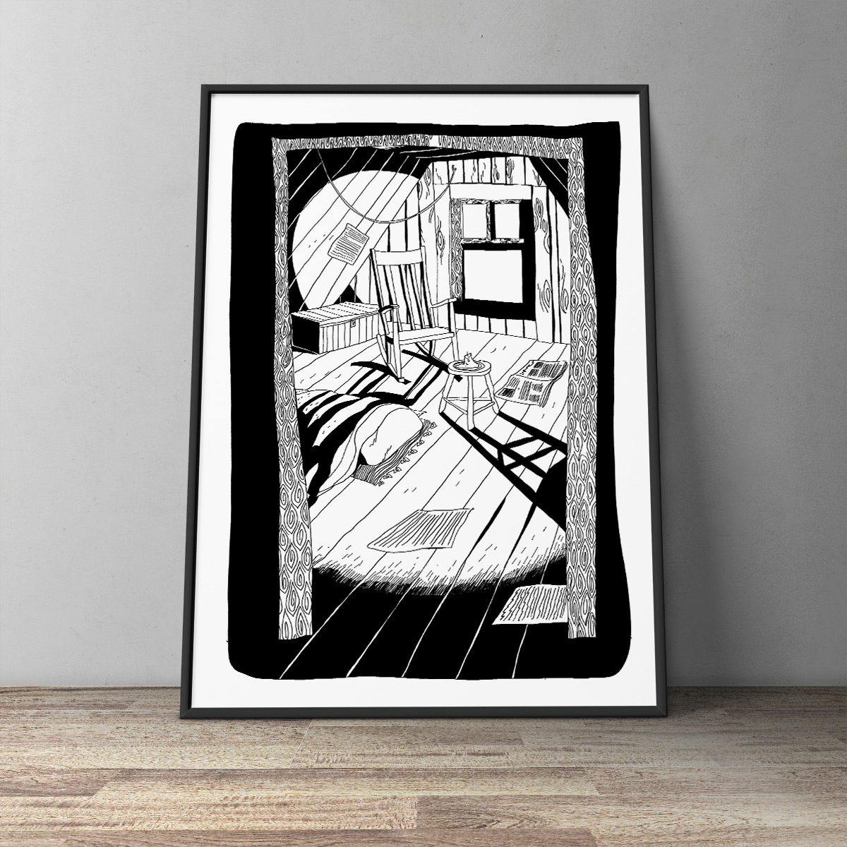 art-prints, gliceé, figurative, graphical, illustrative, monochrome, architecture, everyday life, black, white, ink, paper, black-and-white, contemporary-art, copenhagen, danish, decorative, design, interior, interior-design, modern, modern-art, nordic, scandinavien, time, Buy original high quality art. Paintings, drawings, limited edition prints & posters by talented artists.
