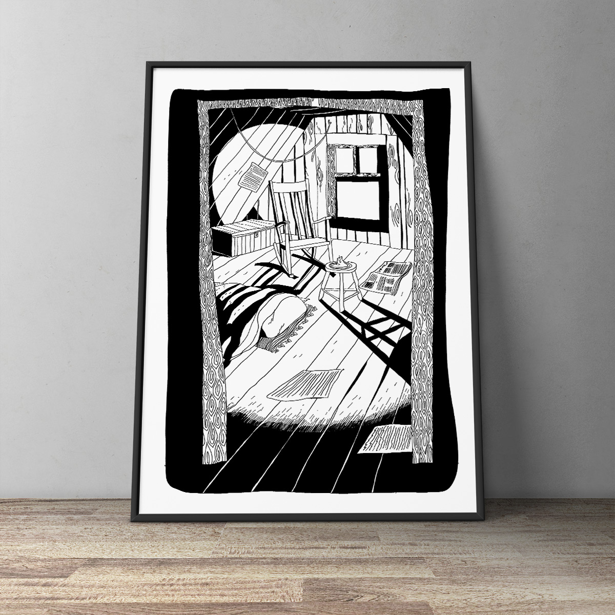 Hunger | Art-prints, Gliceé | Halfdan Pisket | Beauton Art Gallery art-prints, gliceé, figurative, graphical, illustrative, monochrome, architecture, everyday life, black, white, ink, paper, black-and-white, contemporary-art, copenhagen, danish, decorative, design, interior, interior-design, modern, modern-art, nordic, scandinavien, time, Buy original high quality art. Paintings, drawings, limited edition prints & posters by talented artists.