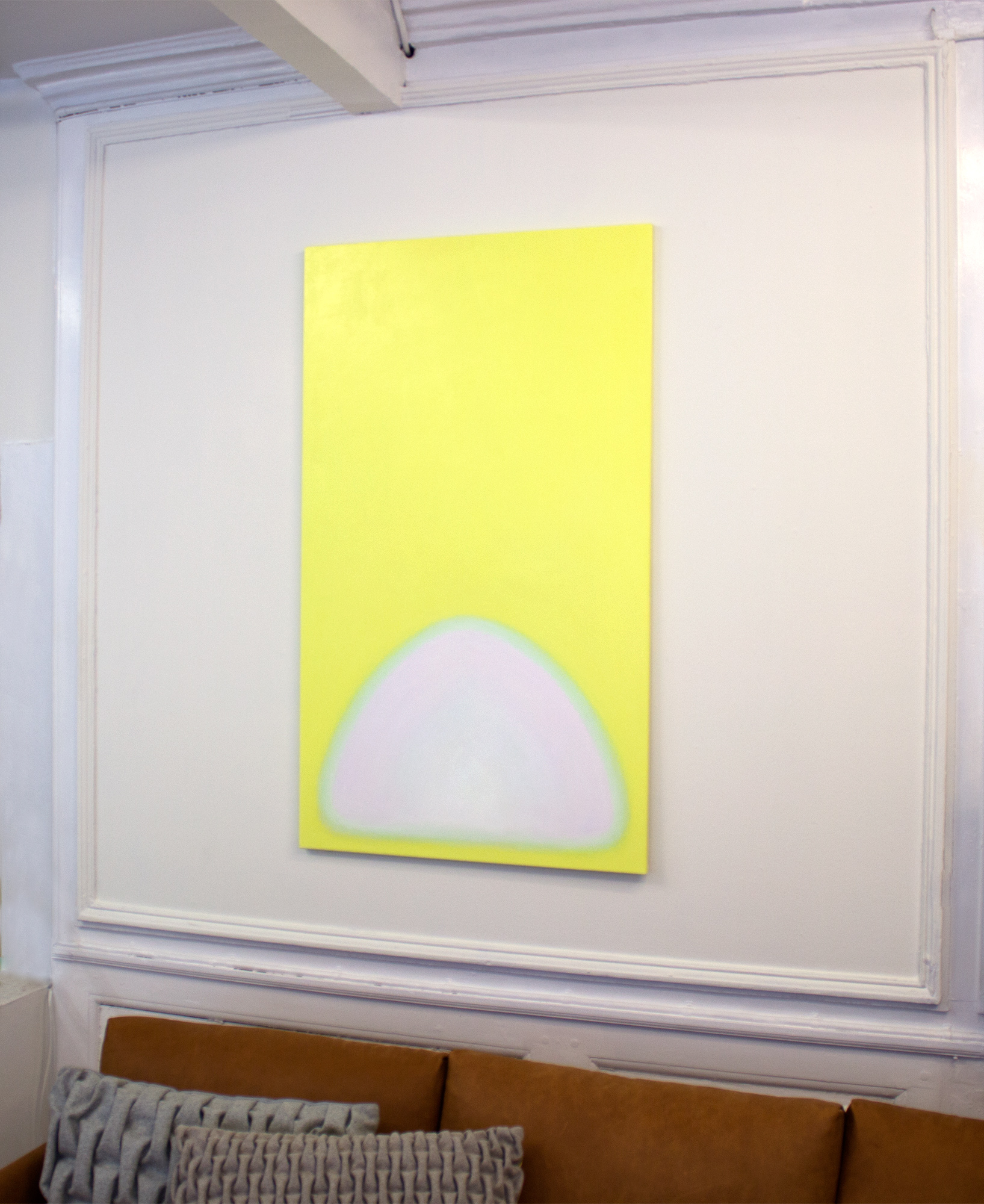 Hurricane's eye | Paintings | Rose Marie Brøgger | Beauton Art Gallery paintings, aesthetic, graphical, minimalistic, pop, surrealistic, moods, white, yellow, acrylic, cotton-canvas, abstract-forms, atmosphere, conceptual, interior, interior-design, modern, modern-art, symbolic, symmetry, Buy original high quality art. Paintings, drawings, limited edition prints & posters by talented artists.