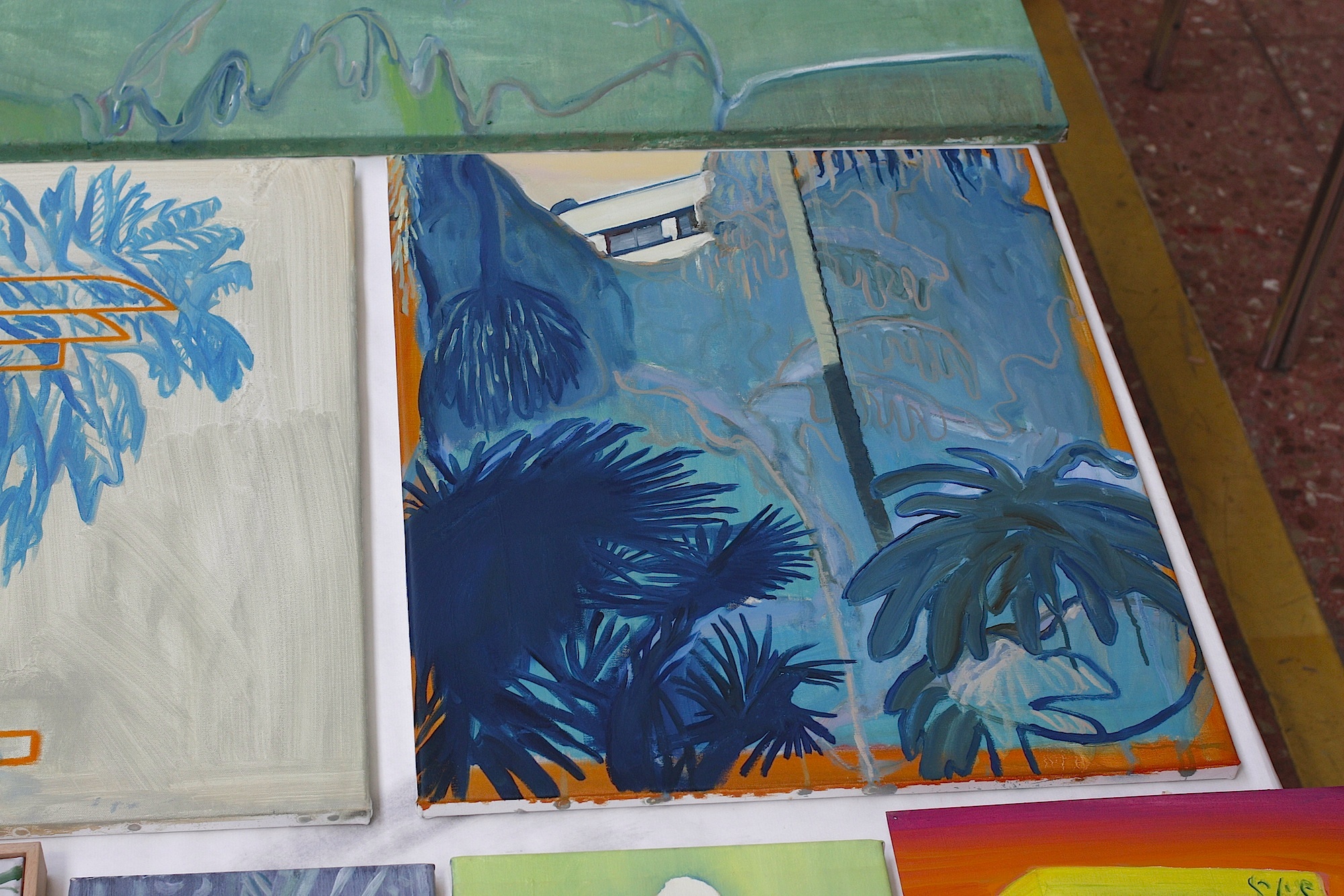 paintings, aesthetic, colorful, expressive, geometric, landscape, architecture, botany, nature, blue, orange, cotton-canvas, oil, buildings, danish, decorative, design, expressionism, interior, interior-design, modern, modern-art, plants, sea, trees, vivid, Buy original high quality art. Paintings, drawings, limited edition prints & posters by talented artists.