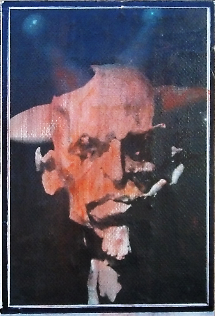 Untitled #18 - 20 x 31 cm. A fine art photograph by Ola Juliussen. interpreted and refined on plywood with acrylic and lacquer Photograph of the main digital collage on the wall, digital printing, Framed digital collage Home Nursing photography, art photography, art photography, fragmentation, dynamics, structures and history. facebook, google, pint residual