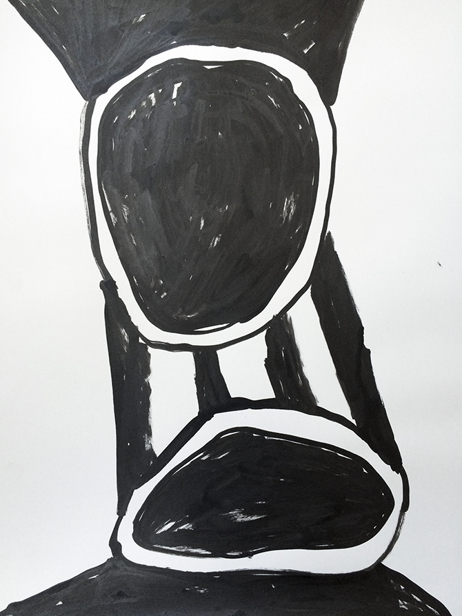 Things i see when I close my eyes #7 - 30 x 42 cm. An original illustration by artist My Buemann. The illustration is not framed. strong and expressive art illustrations and drawings, talented Danish illustrator, cartoonist