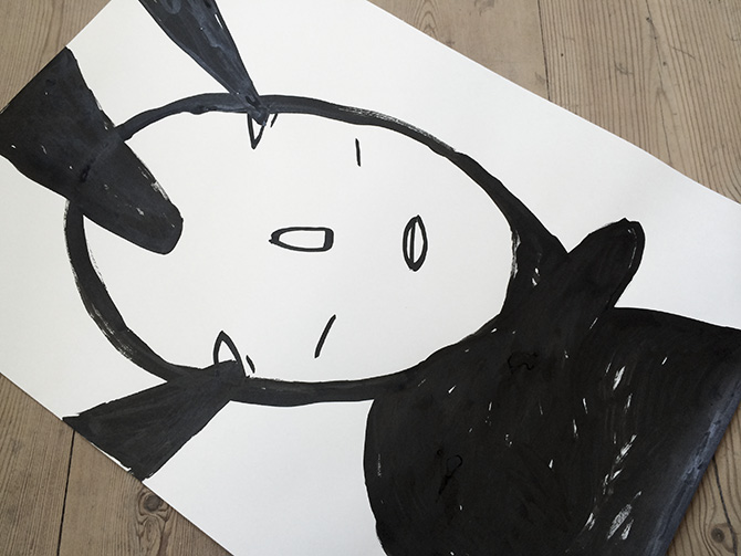 strong and expressive art illustrations and drawings, talented Danish illustrator, cartoonist, faverige