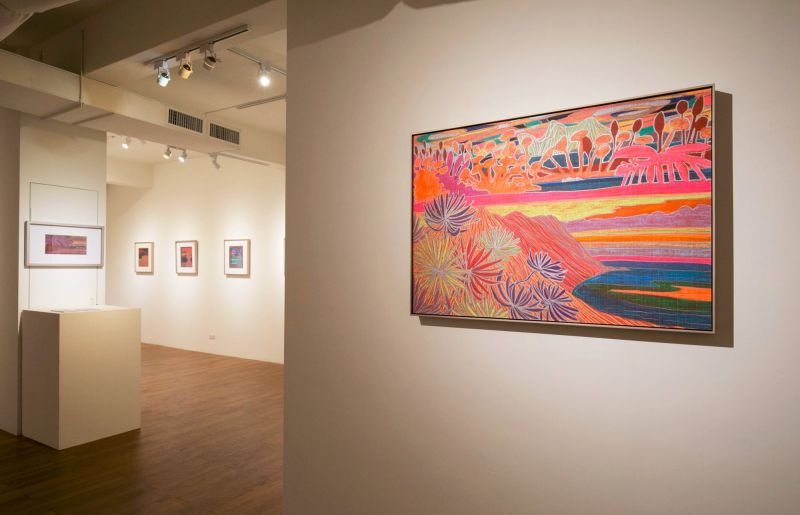 paintings, colorful, figurative, graphical, landscape, architecture, nature, patterns, pastel, pink, red, crayons, paper, contemporary-art, interior, interior-design, modern, modern-art, natural, Buy original high quality art. Paintings, drawings, limited edition prints & posters by talented artists.