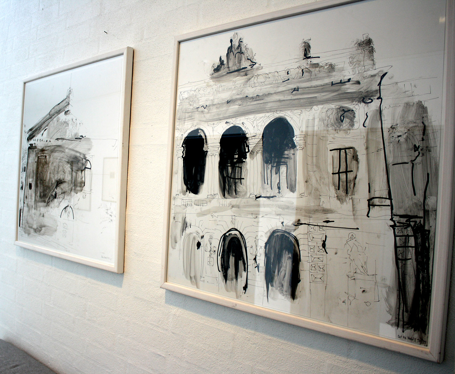 paintings, figurative, illustrative, monochrome, still-life, architecture, black, grey, white, acrylic, marker, oil, architectural, beautiful, black-and-white, bright, buildings, contemporary-art, danish, decorative, design, female, houses, interior, interior-design, modern, modern-art, nordic, scandinavien, sketch, tranquil, Buy original high quality art. Paintings, drawings, limited edition prints & posters by talented artists.