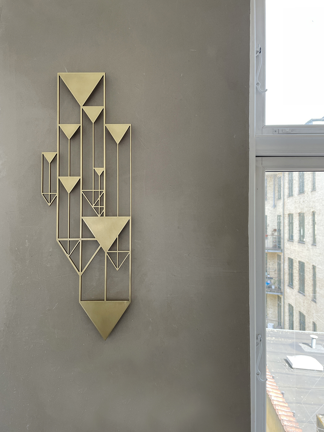 sculptures, abstract, aesthetic, geometric, graphical, minimalistic, architecture, gold, other-mediums, abstract-forms, architectural, beautiful, decorative, design, interior, interior-design, room, shapes, Buy original high quality art. Paintings, drawings, limited edition prints & posters by talented artists.