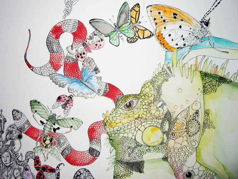illustration. Expressive modern art. animals. talented artists, online art gallery. 