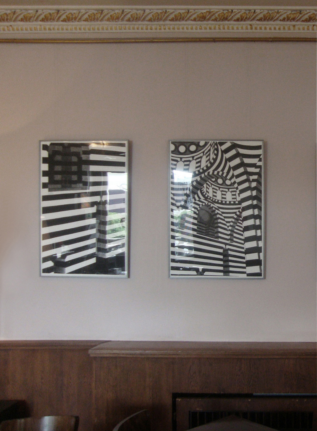 Khan Asad Pasha II - 70 x 100 cm. Limited edition linocut print by Marta Banaszak KHAN ASAD PASHA II linocut_exhibition