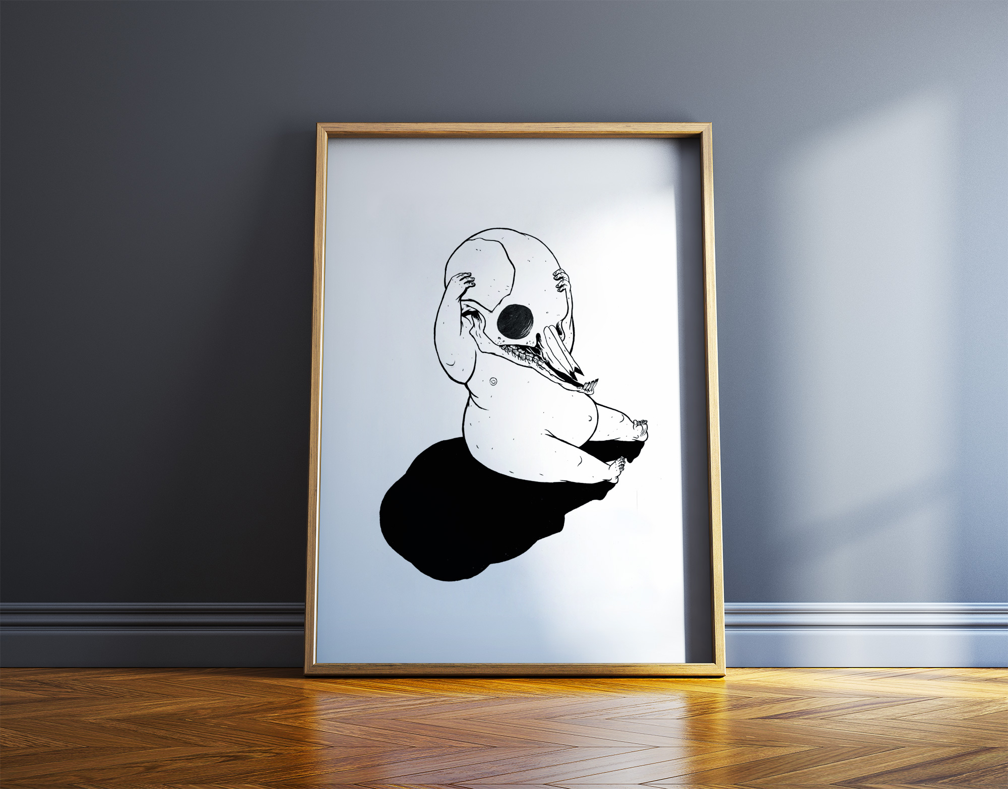 posters-prints, giclee-print, illustrative, monochrome, bodies, cartoons, children, humor, people, black, white, ink, paper, amusing, black-and-white, contemporary-art, danish, decorative, design, faces, modern, modern-art, nordic, scandinavien, sketch, Buy original high quality art. Paintings, drawings, limited edition prints & posters by talented artists.