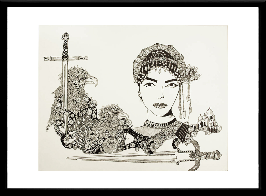 illustration. Expressive modern art. animals. talented artists, online art gallery.