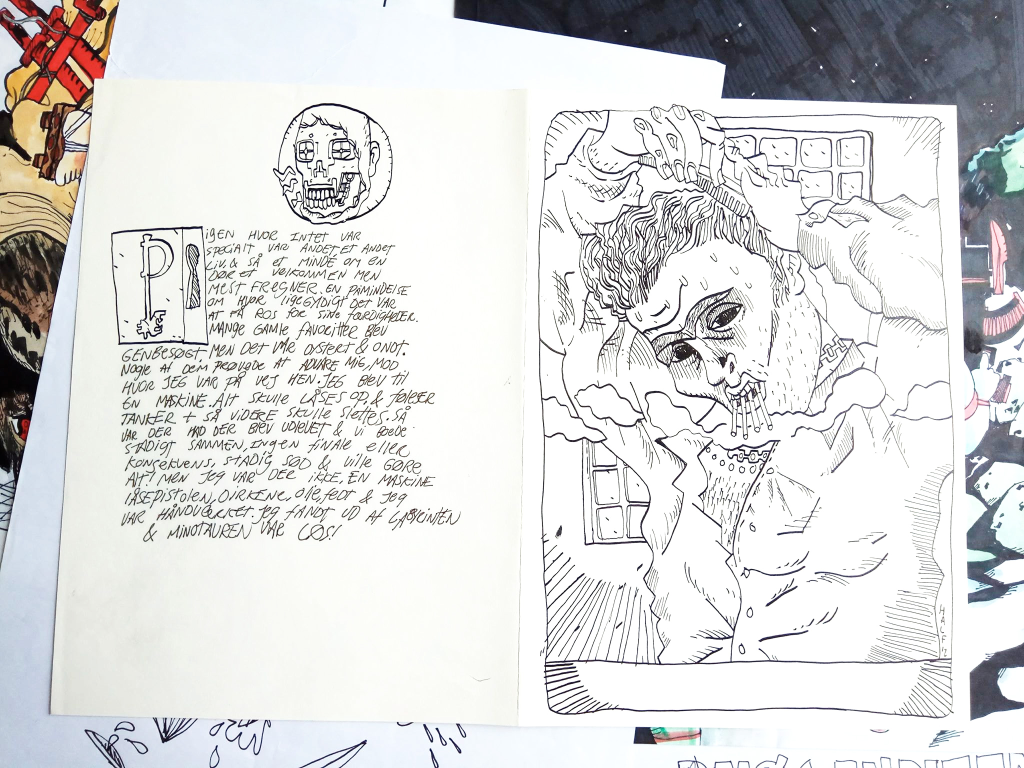 The Locksmith Files IX | Drawings | Halfdan Pisket | Beauton Art Gallery drawings, figurative, graphical, illustrative, portraiture, bodies, cartoons, people, black, white, artliner, paper, men, sketch, Buy original high quality art. Paintings, drawings, limited edition prints & posters by talented artists.