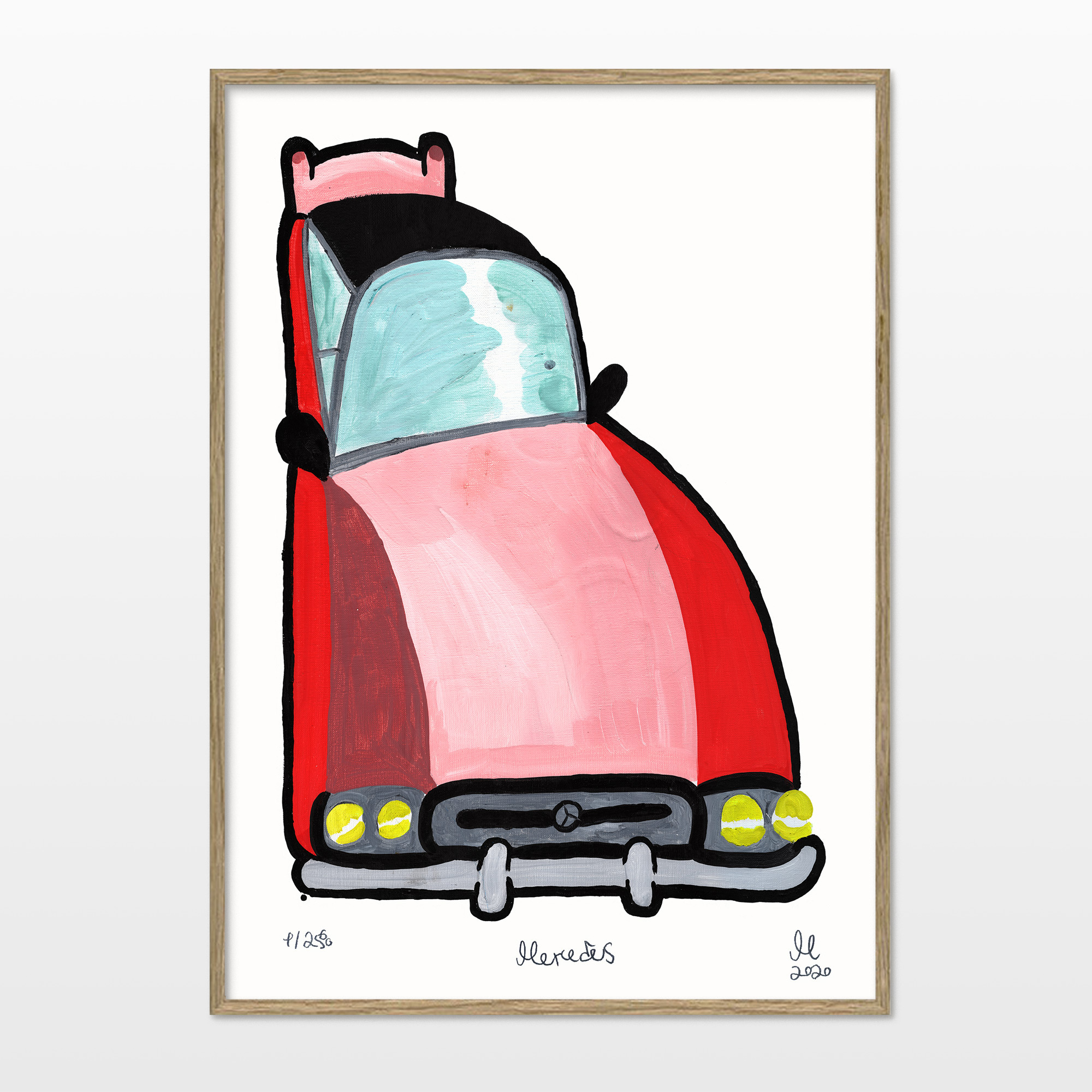 posters-prints, giclee-print, family-friendly, figurative, illustrative, cartoons, movement, technology, transportation, pink, red, turquoise, ink, cars, contemporary-art, danish, decorative, design, interior, interior-design, modern, modern-art, nordic, pop-art, posters, scandinavien, Buy original high quality art. Paintings, drawings, limited edition prints & posters by talented artists.