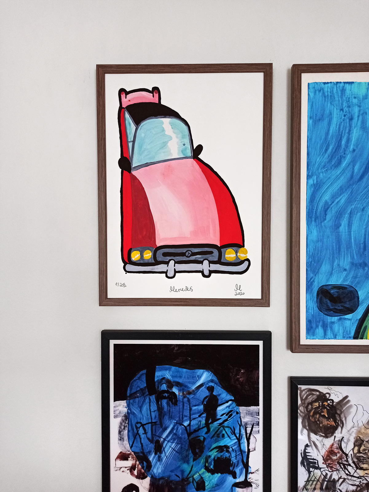 posters-prints, giclee-print, family-friendly, figurative, graphical, illustrative, pop, cartoons, humor, movement, transportation, pink, red, ink, paper, amusing, cars, contemporary-art, danish, decorative, interior, interior-design, modern, modern-art, nordic, posters, scandinavien, Buy original high quality art. Paintings, drawings, limited edition prints & posters by talented artists.