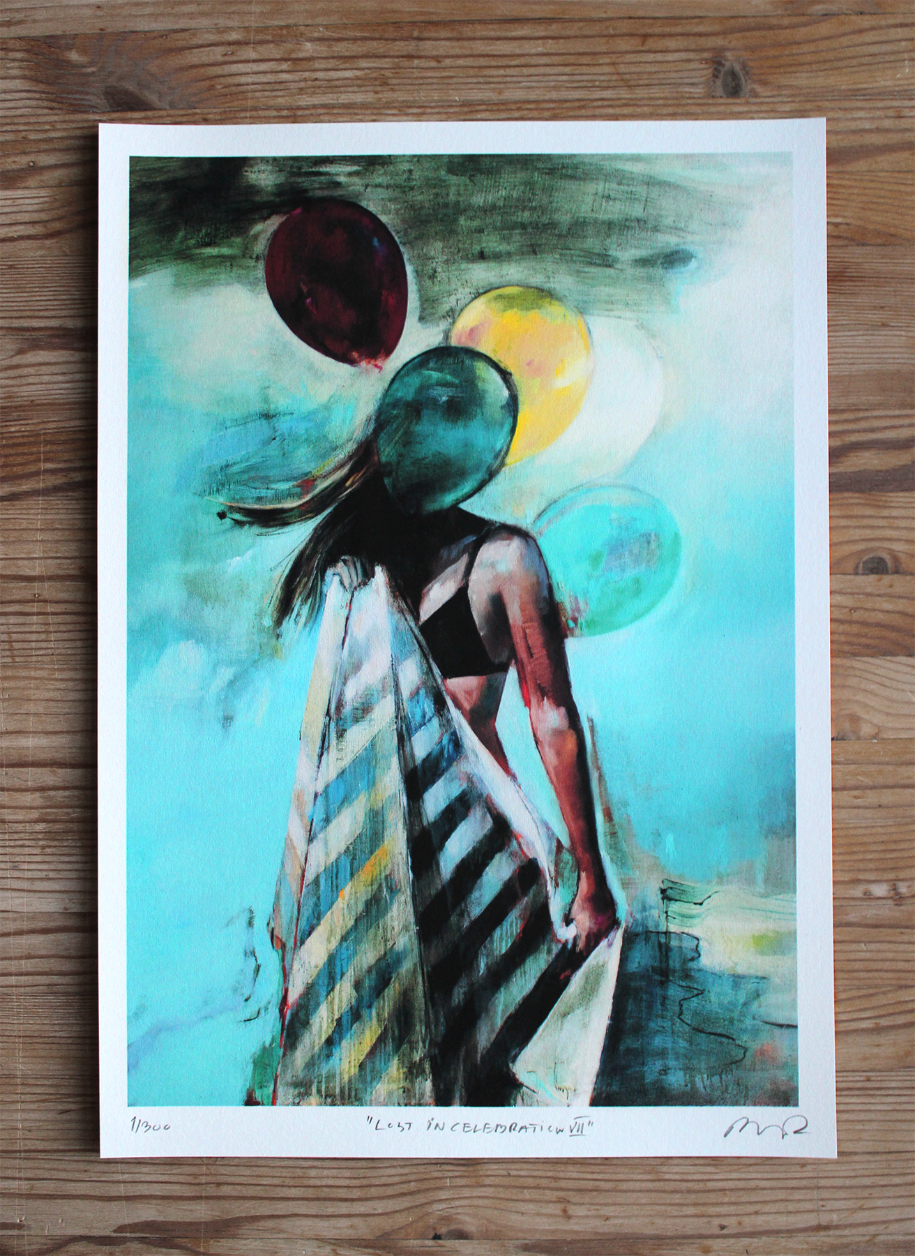 Lost in Celebration VII | Posters-prints | Marck Fink | Beauton Art Gallery posters-prints, aesthetic, colorful, figurative, graphical, illustrative, landscape, portraiture, bodies, nature, oceans, people, sky, blue, green, turquoise, yellow, ink, paper, beach, beautiful, danish, decorative, design, female, interior, interior-design, nordic, posters, pretty, scandinavien, summer, women, Buy original high quality art. Paintings, drawings, limited edition prints & posters by talented artists.