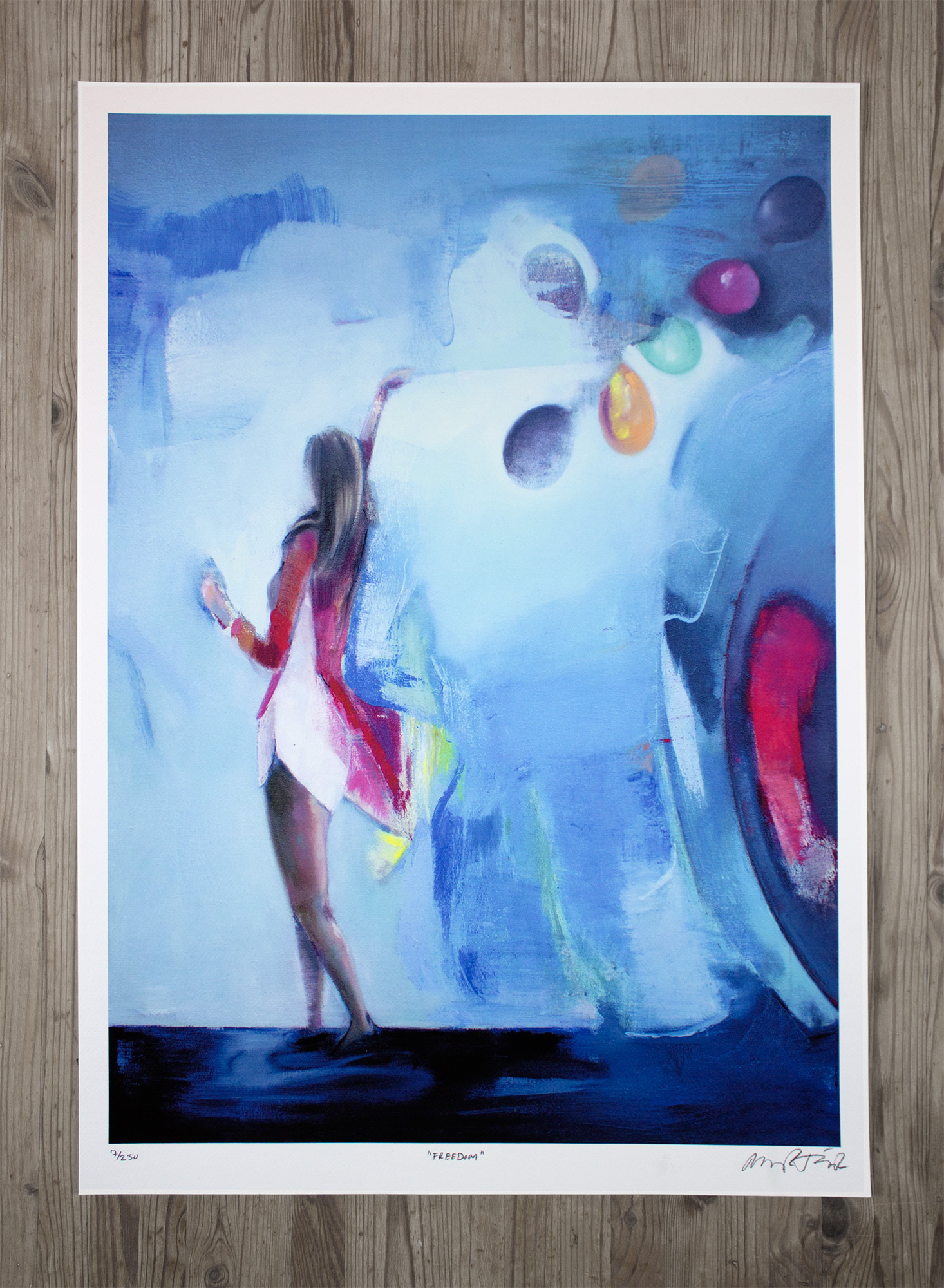 posters-prints, giclee-print, colorful, family-friendly, figurative, illustrative, pop, bodies, movement, people, sky, blue, red, paper, contemporary-art, danish, design, female, interior, interior-design, modern, modern-art, nordic, party, posters, scandinavien, women, Buy original high quality art. Paintings, drawings, limited edition prints & posters by talented artists.