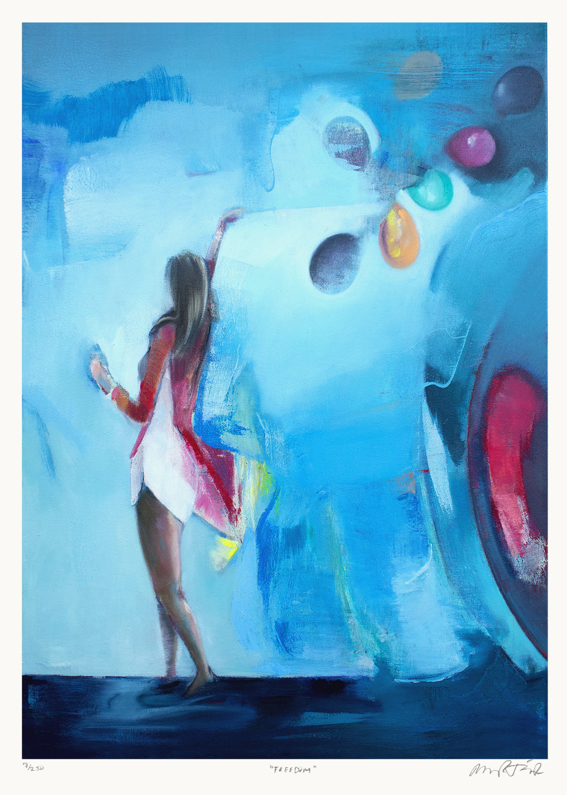 Freedom | Posters-prints, Giclee-print | Marck Fink | Beauton Art Gallery posters-prints, giclee-print, colorful, family-friendly, figurative, illustrative, pop, bodies, movement, people, sky, blue, red, paper, contemporary-art, danish, design, female, interior, interior-design, modern, modern-art, nordic, party, posters, scandinavien, women, Buy original high quality art. Paintings, drawings, limited edition prints & posters by talented artists.