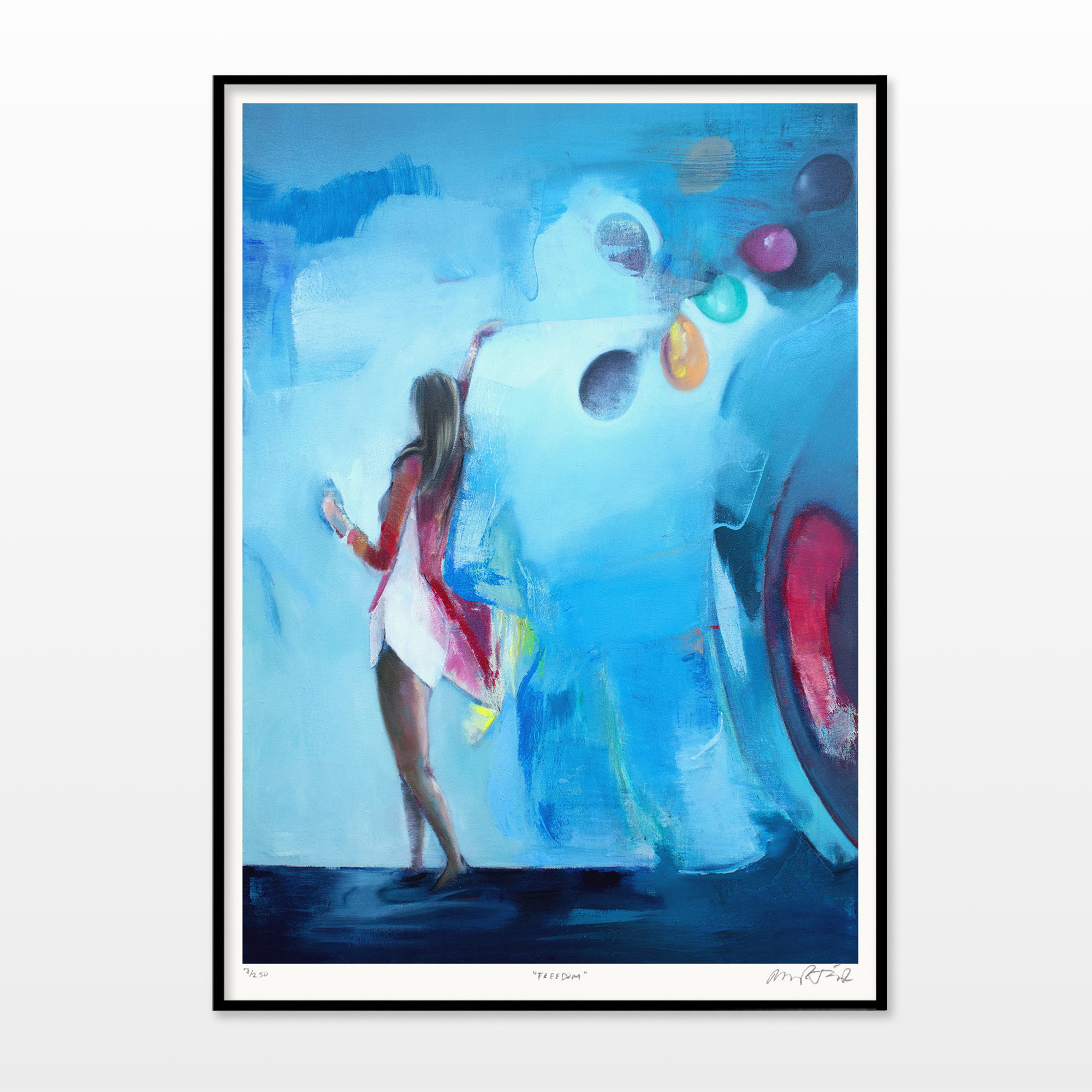 Freedom | Posters-prints, Giclee-print | Marck Fink | Beauton Art Gallery posters-prints, giclee-print, colorful, family-friendly, figurative, illustrative, pop, bodies, movement, people, sky, blue, red, paper, contemporary-art, danish, design, female, interior, interior-design, modern, modern-art, nordic, party, posters, scandinavien, women, Buy original high quality art. Paintings, drawings, limited edition prints & posters by talented artists.