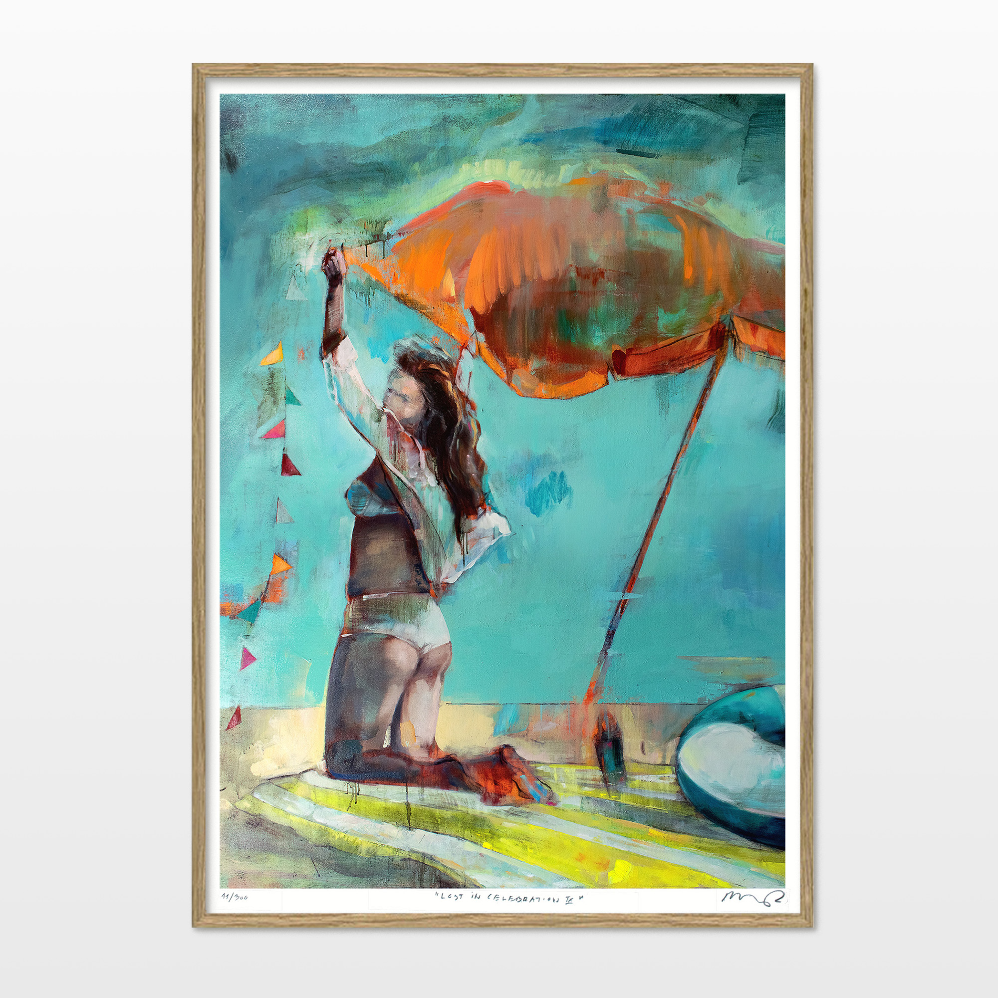 posters-prints, giclee-print, aesthetic, colorful, figurative, graphical, landscape, portraiture, bodies, nature, oceans, people, sky, blue, green, orange, red, turquoise, yellow, ink, paper, beach, beautiful, danish, female, interior, interior-design, nordic, posters, pretty, scandinavien, summer, women, Buy original high quality art. Paintings, drawings, limited edition prints & posters by talented artists.