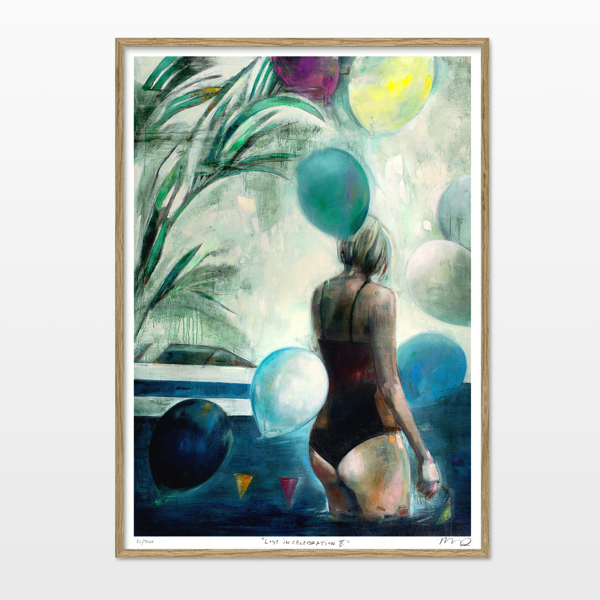 posters-prints, giclee-print, aesthetic, colorful, figurative, graphical, illustrative, landscape, bodies, botany, nature, oceans, people, blue, green, turquoise, yellow, ink, paper, beach, beautiful, danish, decorative, design, female, flowers, interior, interior-design, nordic, posters, pretty, scandinavien, women, Buy original high quality art. Paintings, drawings, limited edition prints & posters by talented artists.