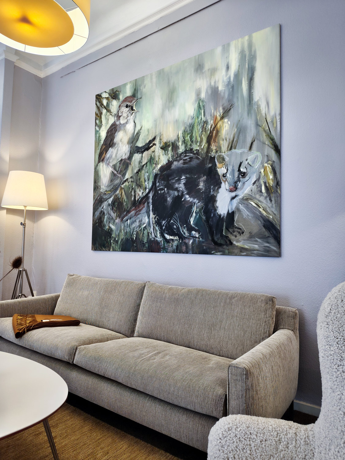 paintings, colorful, figurative, illustrative, landscape, animals, botany, insects, wildlife, brown, green, grey, acrylic, flax-canvas, oil, autumn, birds, contemporary-art, danish, design, forest, interior, interior-design, modern, modern-art, naturalism, nordic, scandinavien, trees, Buy original high quality art. Paintings, drawings, limited edition prints & posters by talented artists.
