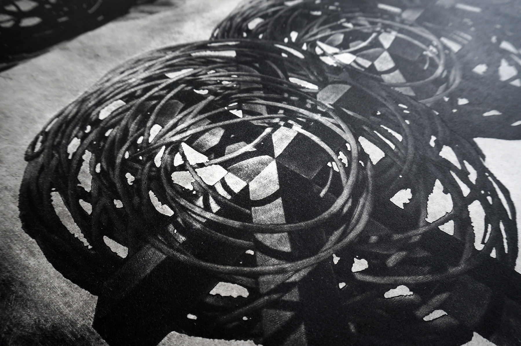 Perpetuum Mobile LXXVII | Art-prints, Engravings | Tomasz Winiarski | Beauton Art Gallery art-prints, engravings, abstract, graphical, monochrome, patterns, black, grey, white, ink, paper, abstract-forms, architectural, black-and-white, conceptual, decorative, interior, interior-design, Buy original high quality art. Paintings, drawings, limited edition prints & posters by talented artists.