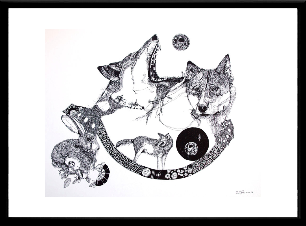 illustration. Expressive modern art. animals. talented artists, online art gallery.