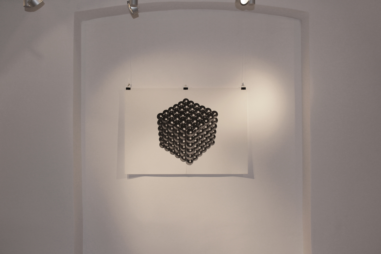 MAGNETIC CUBE linocut_Doctorate exhibition