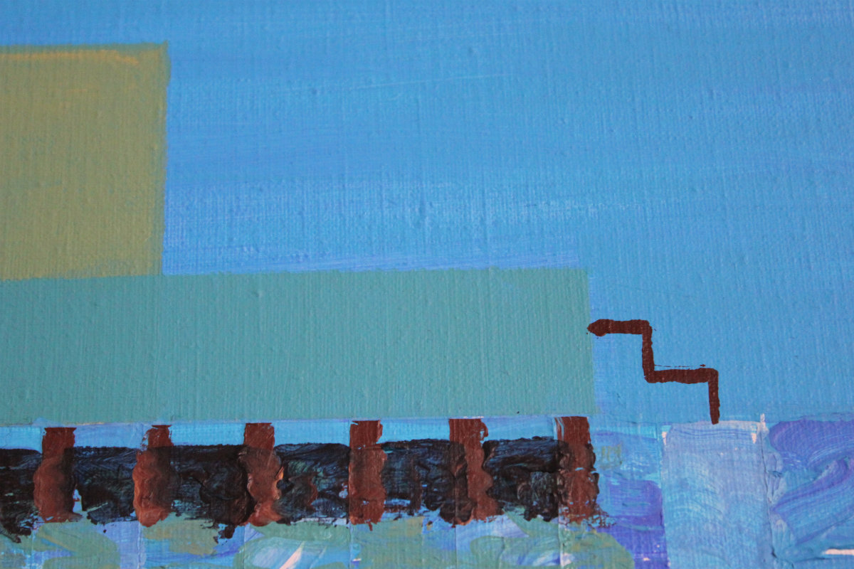 paintings, aesthetic, graphical, landscape, architecture, nature, sky, blue, brown, turquoise, acrylic, cotton-canvas, architectural, atmosphere, copenhagen, cubes, danish, decorative, interior, interior-design, nordic, scandinavien, scenery, trees, vivid, water, Buy original high quality art. Paintings, drawings, limited edition prints & posters by talented artists.