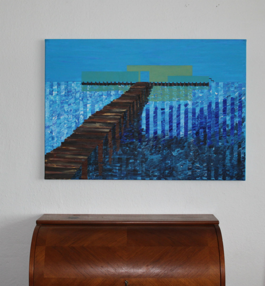 paintings, aesthetic, graphical, landscape, architecture, nature, sky, blue, brown, turquoise, acrylic, cotton-canvas, architectural, atmosphere, copenhagen, cubes, danish, decorative, interior, interior-design, nordic, scandinavien, scenery, trees, vivid, water, Buy original high quality art. Paintings, drawings, limited edition prints & posters by talented artists.