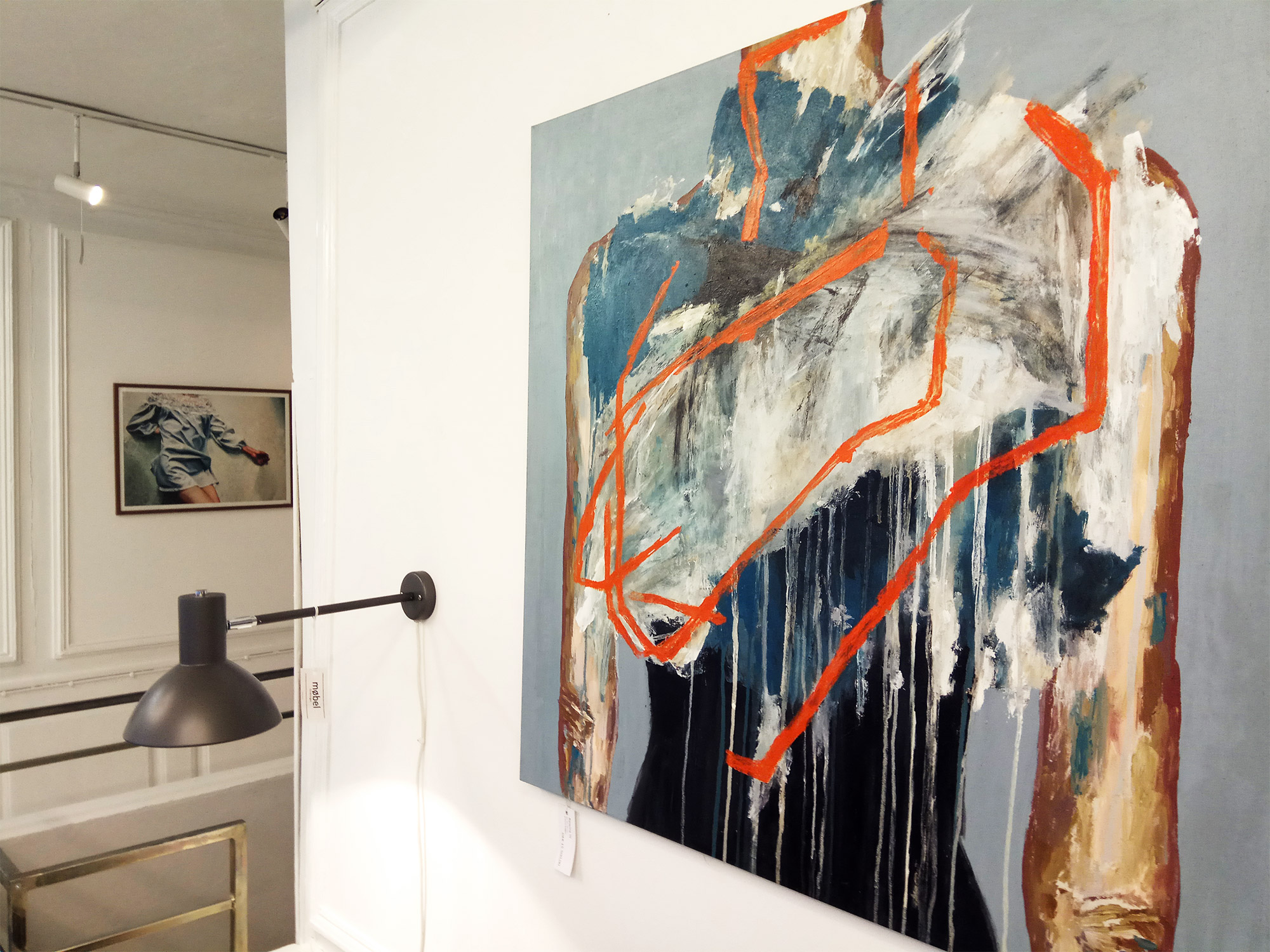 Forward III | Paintings | Rose Marie Brøgger | Beauton Art Gallery paintings, colorful, expressive, figurative, bodies, people, blue, brown, orange, acrylic, cotton-canvas, abstract-forms, contemporary-art, copenhagen, danish, decorative, design, interior, interior-design, modern, modern-art, nordic, scandinavien, Buy original high quality art. Paintings, drawings, limited edition prints & posters by talented artists.