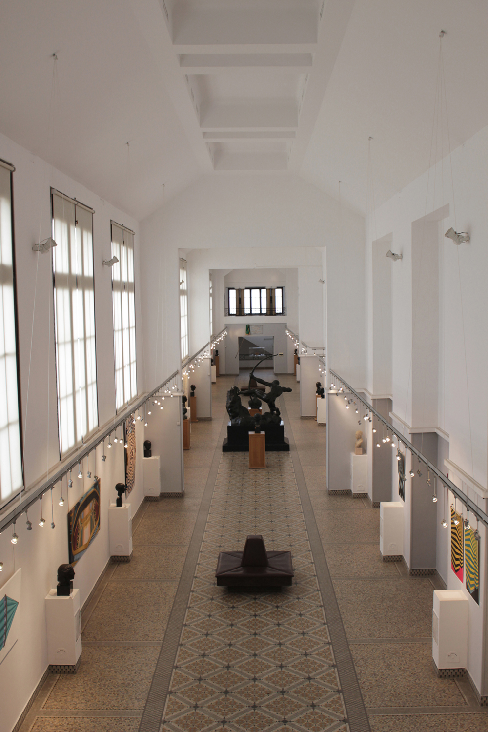 Mihrab II - 70 x 100 cm. Limited edition linocut print by Marta Banaszak MIHRAB II linocut_exhibition