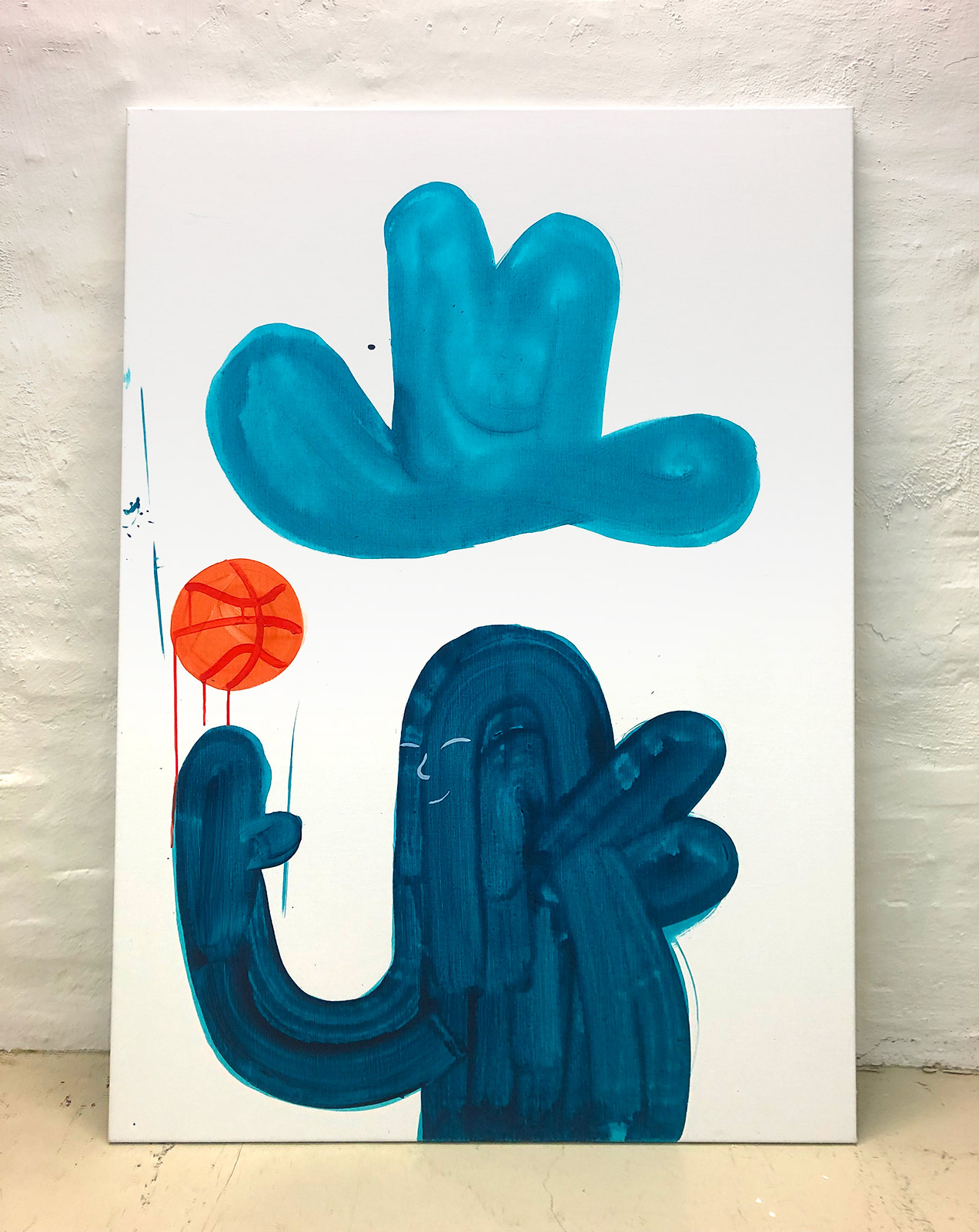 paintings, family-friendly, graphical, illustrative, minimalistic, pop, bodies, people, sport, blue, orange, turquoise, white, acrylic, flax-canvas, abstract-forms, amusing, contemporary-art, copenhagen, danish, decorative, design, hats, interior, interior-design, modern, modern-art, nordic, pop-art, scandinavien, street-art, Buy original high quality art. Paintings, drawings, limited edition prints & posters by talented artists.