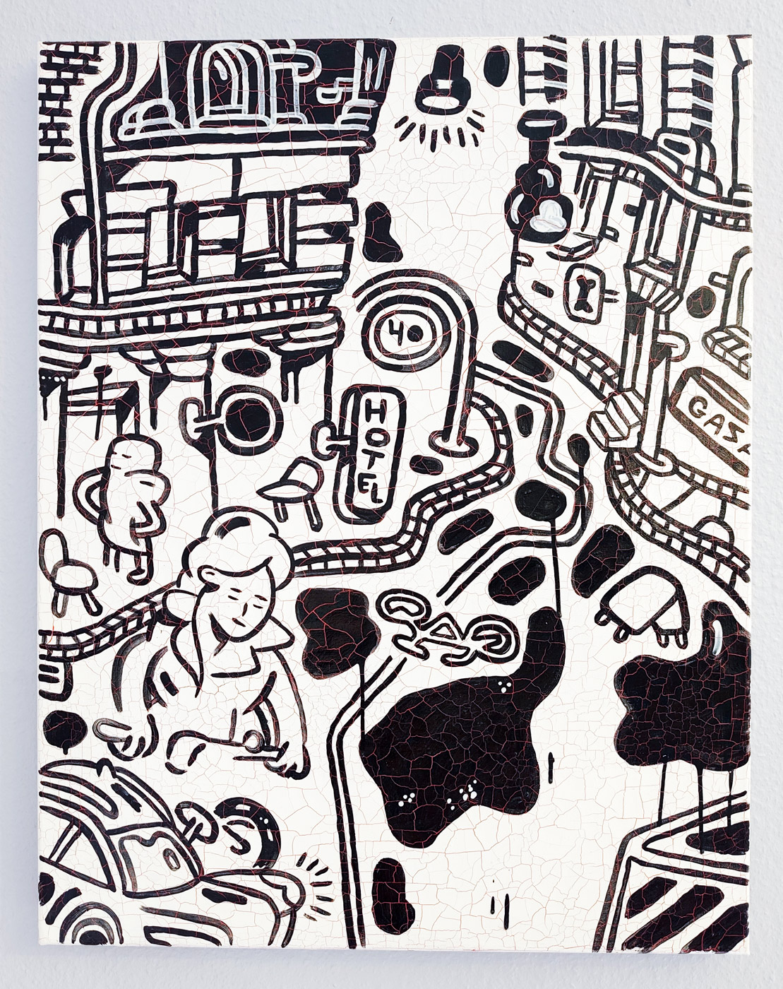 paintings, family-friendly, illustrative, monochrome, pop, architecture, everyday life, people, transportation, black, white, cotton-canvas, other-mediums, architectural, danish, decorative, design, houses, interior, interior-design, nordic, scandinavien, street-art, streets, Buy original high quality art. Paintings, drawings, limited edition prints & posters by talented artists.