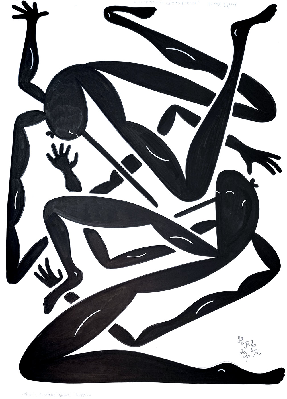 drawings, family-friendly, illustrative, monochrome, pop, bodies, everyday life, movement, people, black, white, artliner, paper, amusing, beautiful, contemporary-art, copenhagen, danish, decorative, design, interior, interior-design, modern, modern-art, Buy original high quality art. Paintings, drawings, limited edition prints & posters by talented artists.