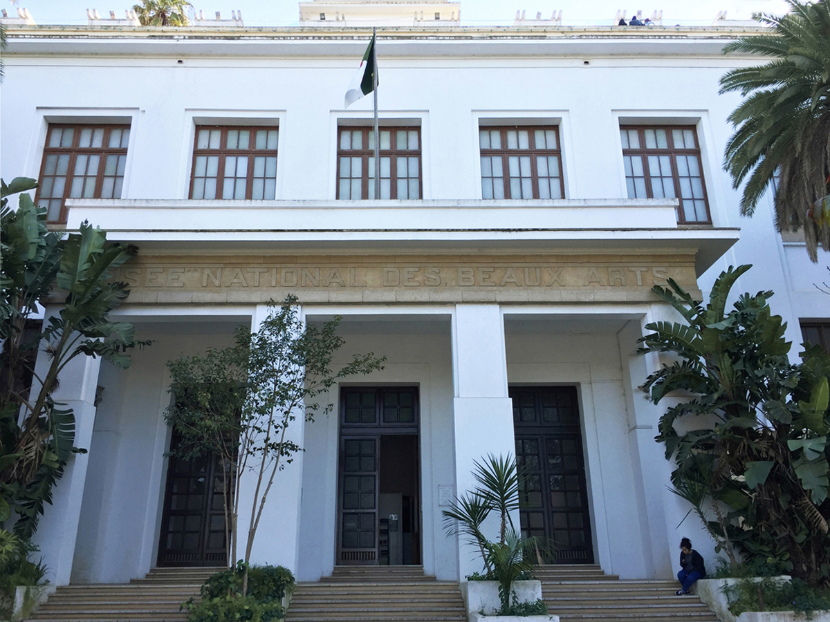 Mihrab II - 70 x 100 cm. Limited edition linocut print by Marta Banaszak MIHRAB II linocut_National Museum of Fine Arts in Algiers