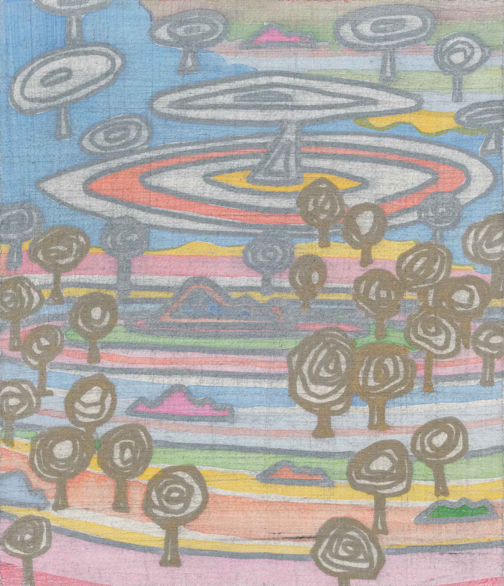 paintings, colorful, landscape, nature, pastel, crayons, paper, contemporary-art, natural, Buy original high quality art. Paintings, drawings, limited edition prints & posters by talented artists.