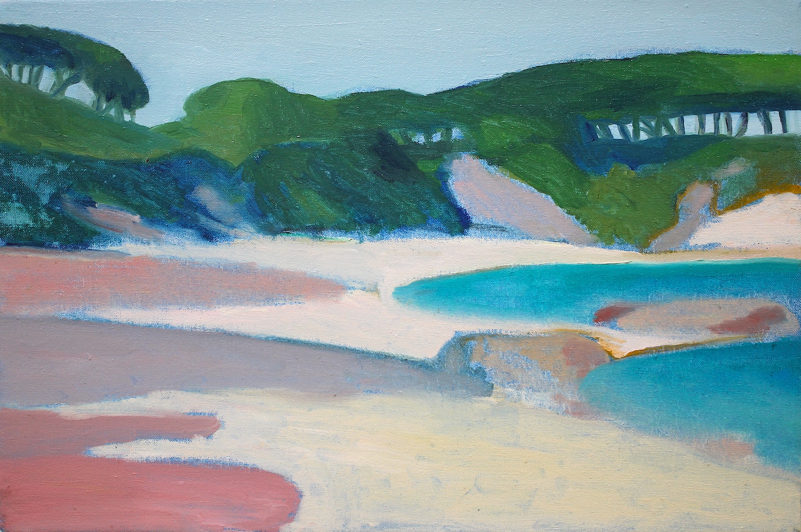 paintings, aesthetic, colorful, expressive, landscape, botany, moods, nature, oceans, sky, blue, green, pastel, turquoise, flax-canvas, oil, beautiful, contemporary-art, decorative, design, interior, interior-design, modern, modern-art, Buy original high quality art. Paintings, drawings, limited edition prints & posters by talented artists.