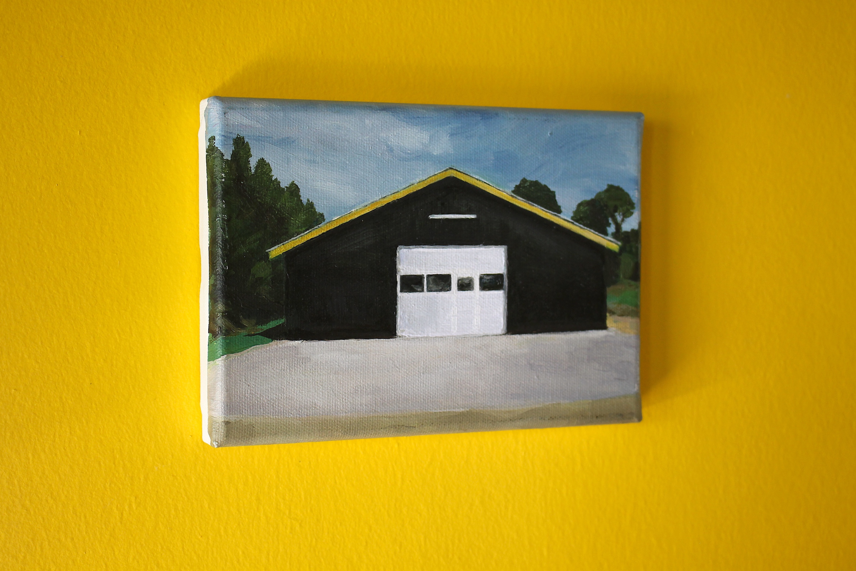 paintings, aesthetic, figurative, landscape, minimalistic, architecture, botany, everyday life, nature, seasons, sky, black, blue, green, grey, white, yellow, cotton-canvas, oil, architectural, beautiful, buildings, contemporary-art, danish, decorative, farm, forest, horizontal, houses, interior, interior-design, modern-art, nordic, scandinavien, tranquil, trees, Buy original high quality art. Paintings, drawings, limited edition prints & posters by talented artists.