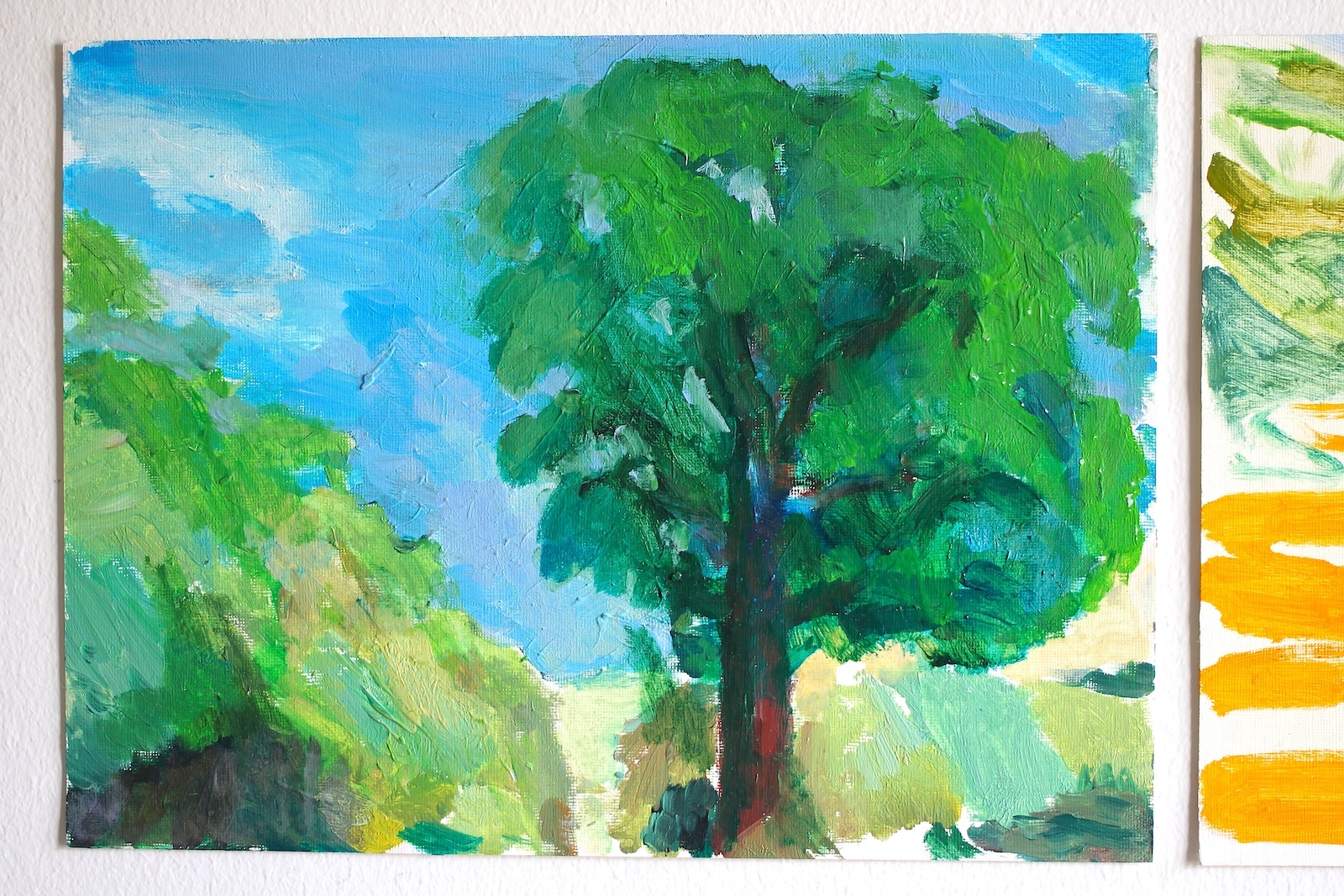 paintings, aesthetic, colorful, figurative, landscape, moods, nature, seasons, sky, blue, brown, green, yellow, paper, oil, atmosphere, beautiful, cities, contemporary-art, copenhagen, cute, danish, day, decorative, design, horizontal, interior, interior-design, modern, modern-art, naturalism, plants, romantic, trees, Buy original high quality art. Paintings, drawings, limited edition prints & posters by talented artists.